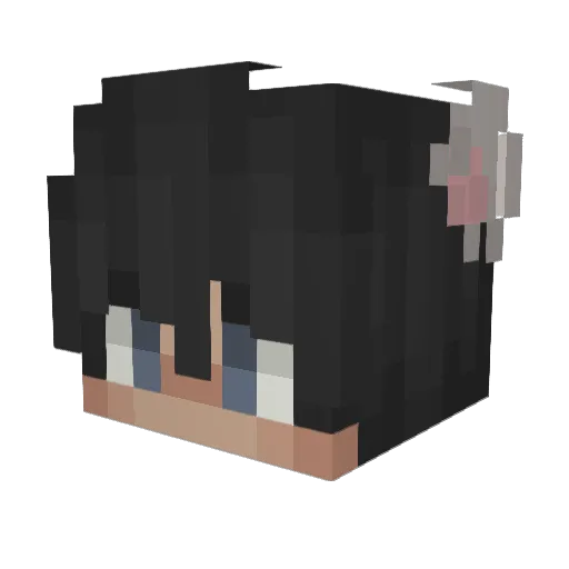 LilVanitas Minecraft avatar head, 3D render