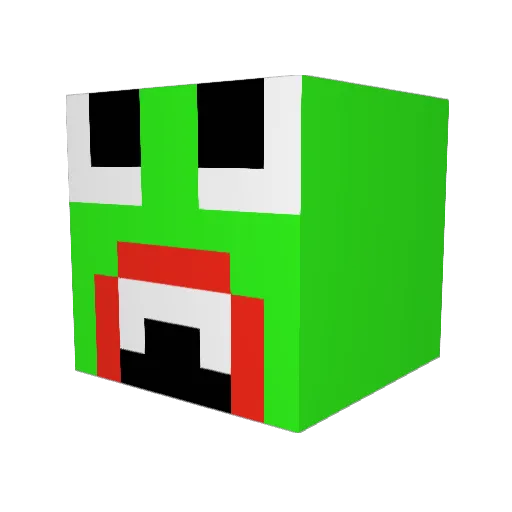 LilVato Minecraft avatar head, 3D render