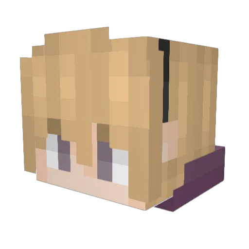 LilVayne Minecraft avatar head, 3D render