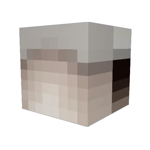 LilWabba Minecraft avatar head, 3D render