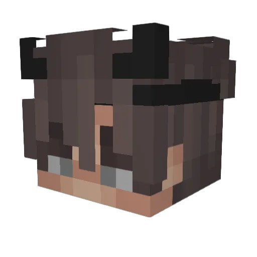 LilWeeny Minecraft avatar head, 3D render