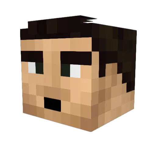 LilWeezit Minecraft avatar head, 3D render