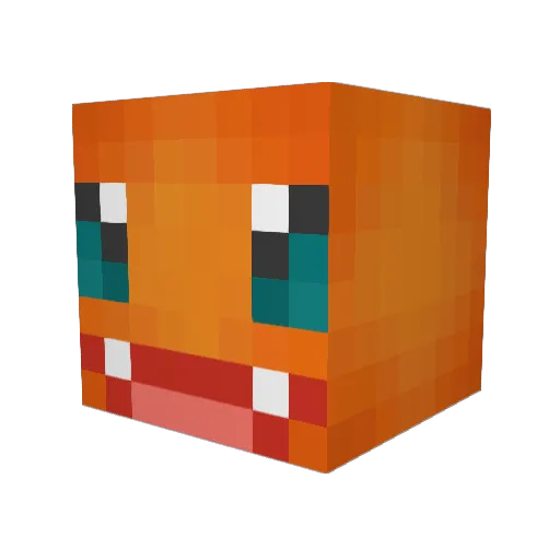 LilWhipJam Minecraft avatar head, 3D render