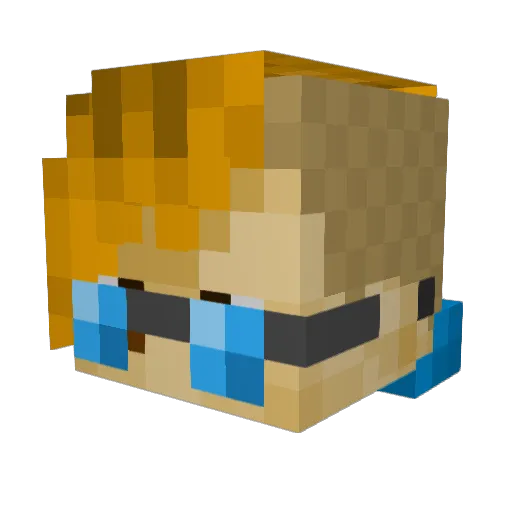 LilWhipcream Minecraft avatar head, 3D render