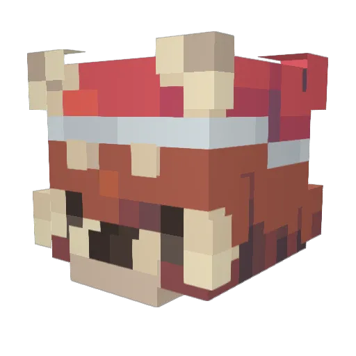 LilXu Minecraft avatar head, 3D render