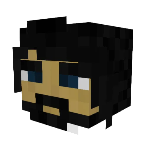 LilXv Minecraft avatar head, 3D render