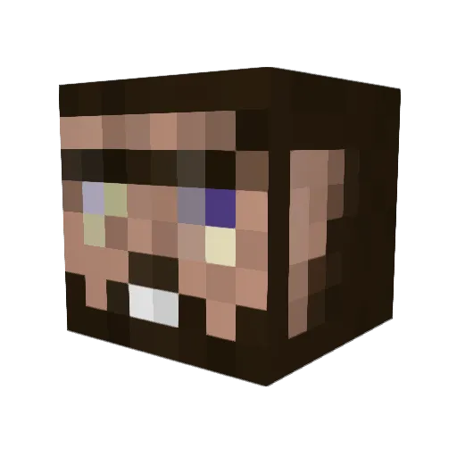 Lil_Anut Minecraft avatar head, 3D render