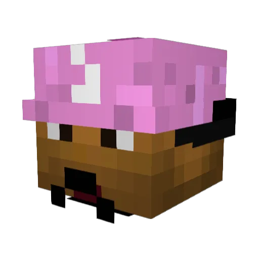 Lil_App3lz Minecraft avatar head, 3D render