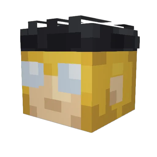 Lil_Autisim Minecraft avatar head, 3D render