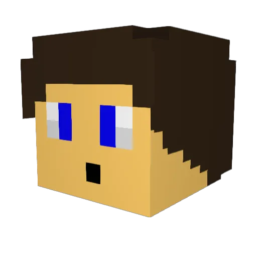 Lil_Breh Minecraft avatar head, 3D render