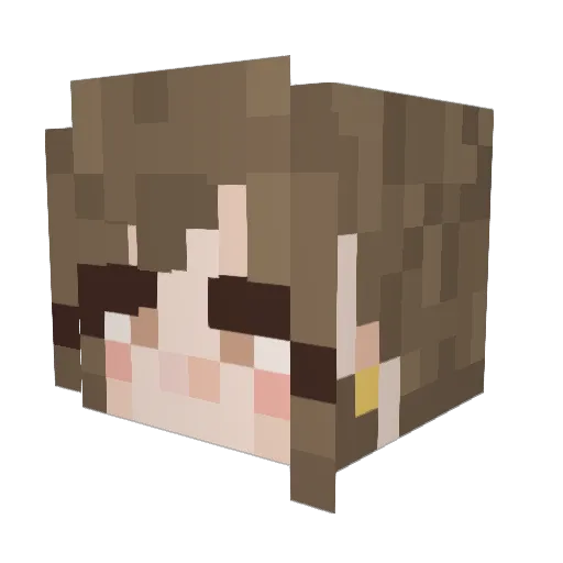 Lil_Brn Minecraft avatar head, 3D render