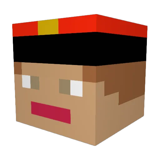 Lil_Bubzzz Minecraft avatar head, 3D render