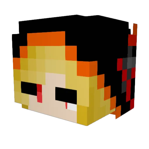Lil_Butterfly Minecraft avatar head, 3D render