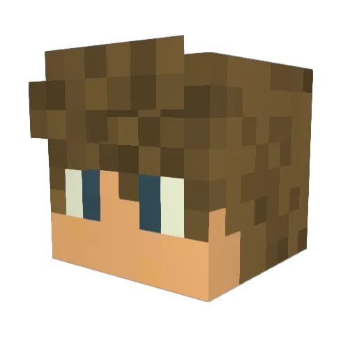Lil_Cage Minecraft avatar head, 3D render
