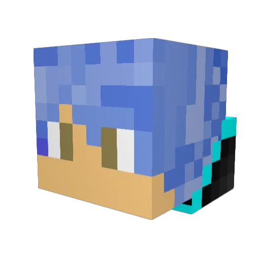Lil_Chicken_ Minecraft avatar head, 3D render