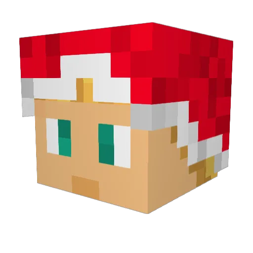 Lil_Dzubi Minecraft avatar head, 3D render