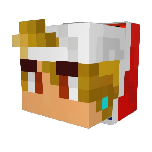 Lil_Fobe Minecraft avatar head, 3D render