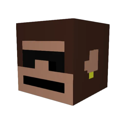 Lil_Gainz Minecraft avatar head, 3D render