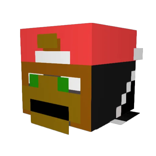 Lil_Hopppa Minecraft avatar head, 3D render