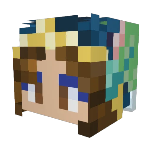 Lil_Jest Minecraft avatar head, 3D render