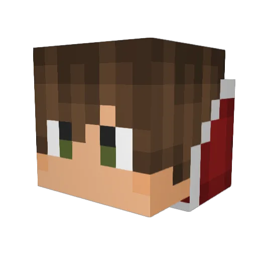Lil_K3V Minecraft avatar head, 3D render
