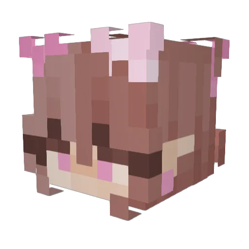 Lil_Kitten_Cat Minecraft avatar head, 3D render