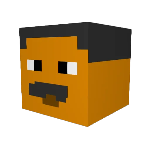 Lil_Laus Minecraft avatar head, 3D render