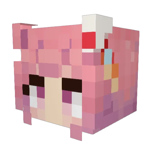 Lil_Lechuguita Minecraft avatar head, 3D render