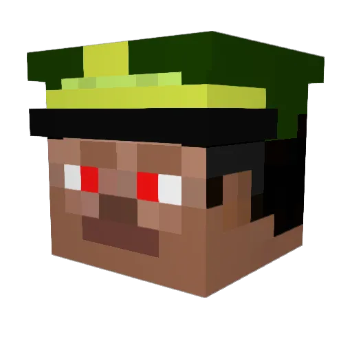 Lil_Lenin Minecraft avatar head, 3D render