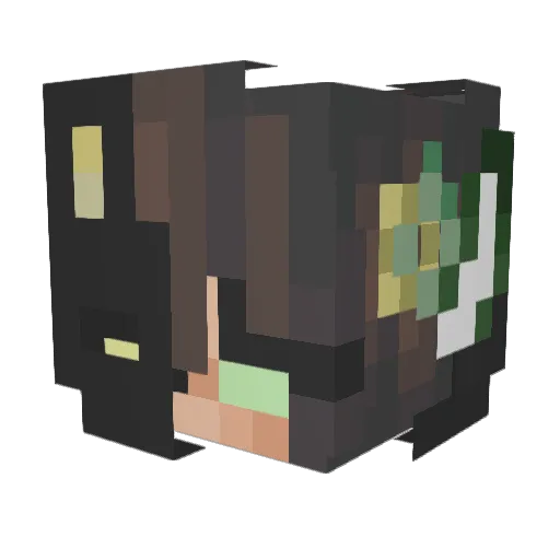 Lil_Li_Li Minecraft avatar head, 3D render