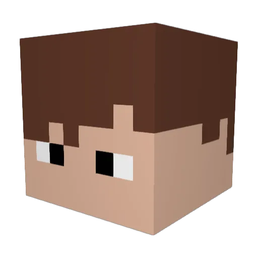 Lil_Luigi1 Minecraft avatar head, 3D render