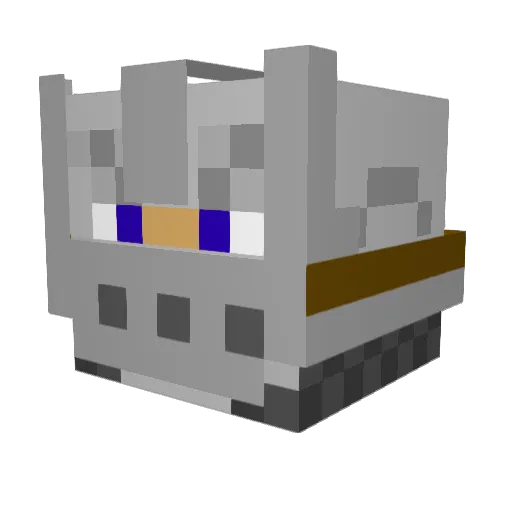 Lil_Luksta Minecraft avatar head, 3D render