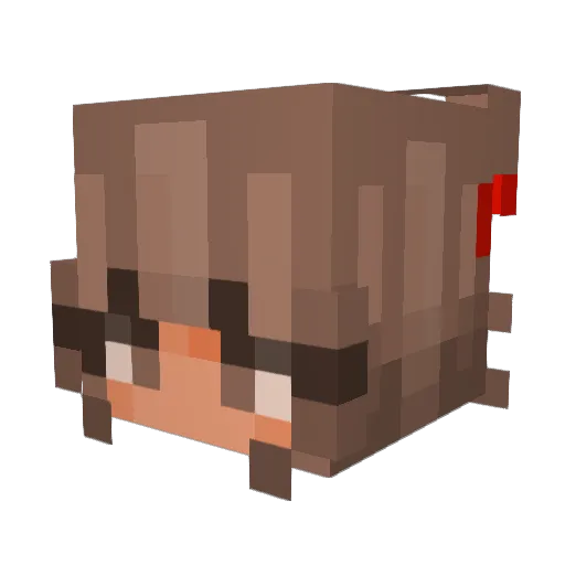 Lil_Mari Minecraft avatar head, 3D render