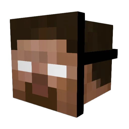 Lil_Nin Minecraft avatar head, 3D render