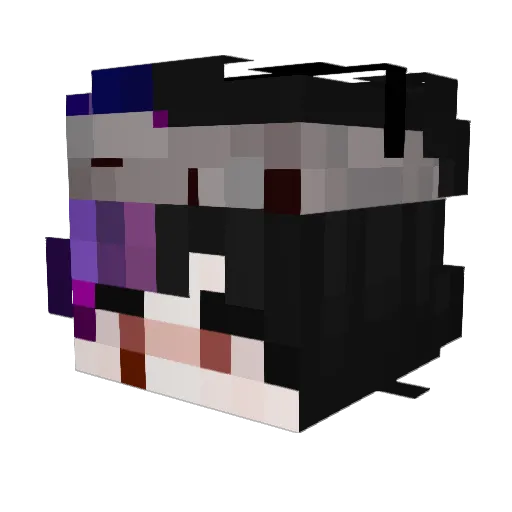Lil_Peep Minecraft avatar head, 3D render