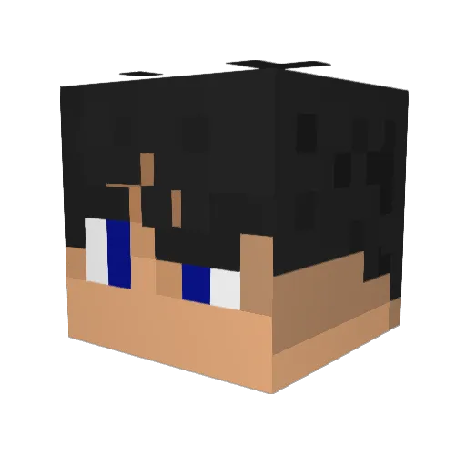 Lil_Pekito Minecraft avatar head, 3D render