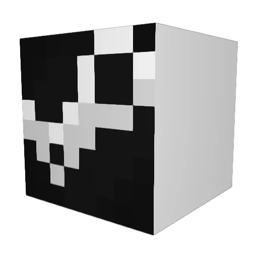 Lil_San Minecraft avatar head, 3D render