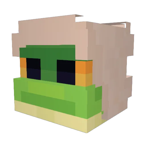 Lil_Stinka Minecraft avatar head, 3D render