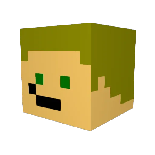 Lil_Tendies Minecraft avatar head, 3D render