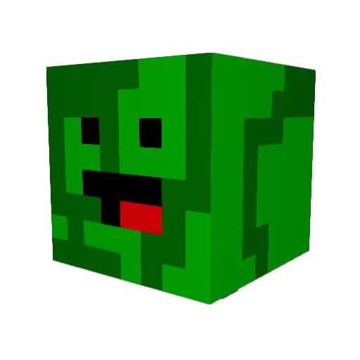 Lil_Veggie420 Minecraft avatar head, 3D render