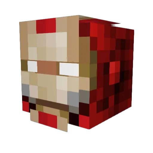 Lil_Vinnie Minecraft avatar head, 3D render
