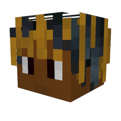 Lil_Wong Minecraft avatar head, 3D render
