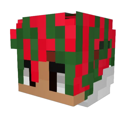 Lil_hdf Minecraft avatar head, 3D render