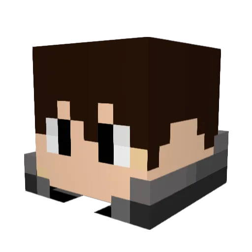 Lil_squirtX Minecraft avatar head, 3D render