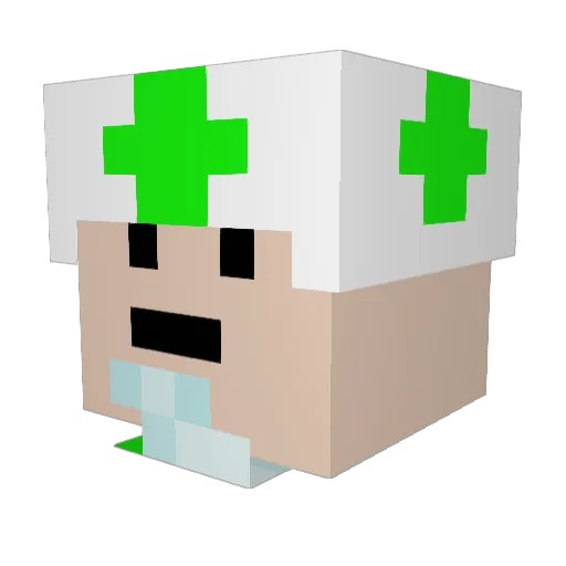 Lil_ted_yahu Minecraft avatar head, 3D render