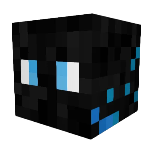 LilaBridge2 Minecraft avatar head, 3D render