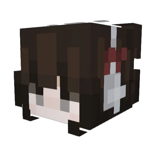LilaGracie Minecraft avatar head, 3D render