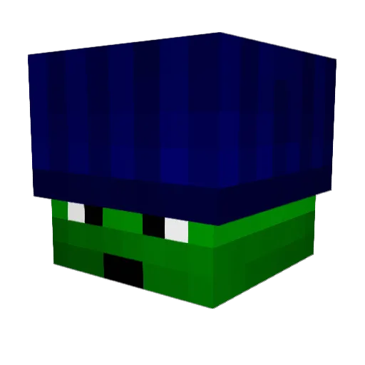 LilaSprite Minecraft avatar head, 3D render