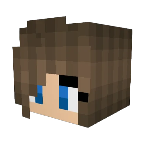 Lilac7793 Minecraft avatar head, 3D render