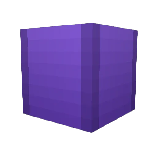 LilacClient Minecraft avatar head, 3D render